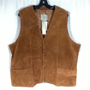 Cripple Creek Men’s Leather Vest 3X